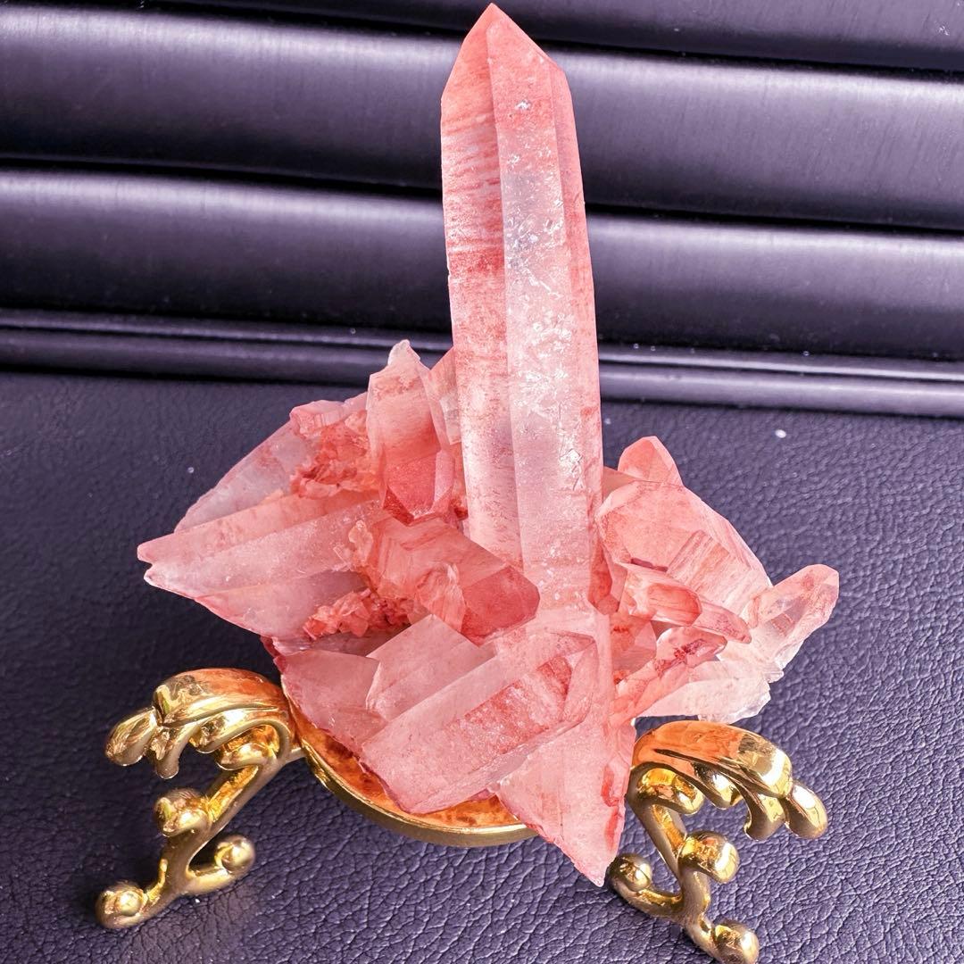 希少❗️絶品❗️超綺麗♡超強いパワー ピンクヒマラヤ クラスター水晶天然石A1540