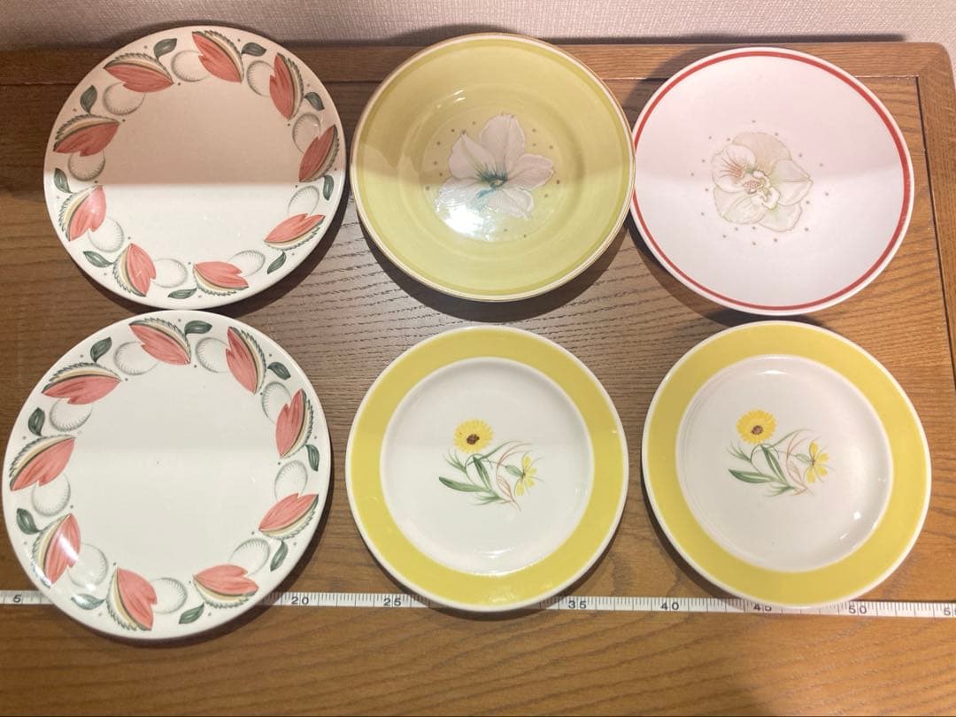 スージークーパー 花柄皿 6枚セット