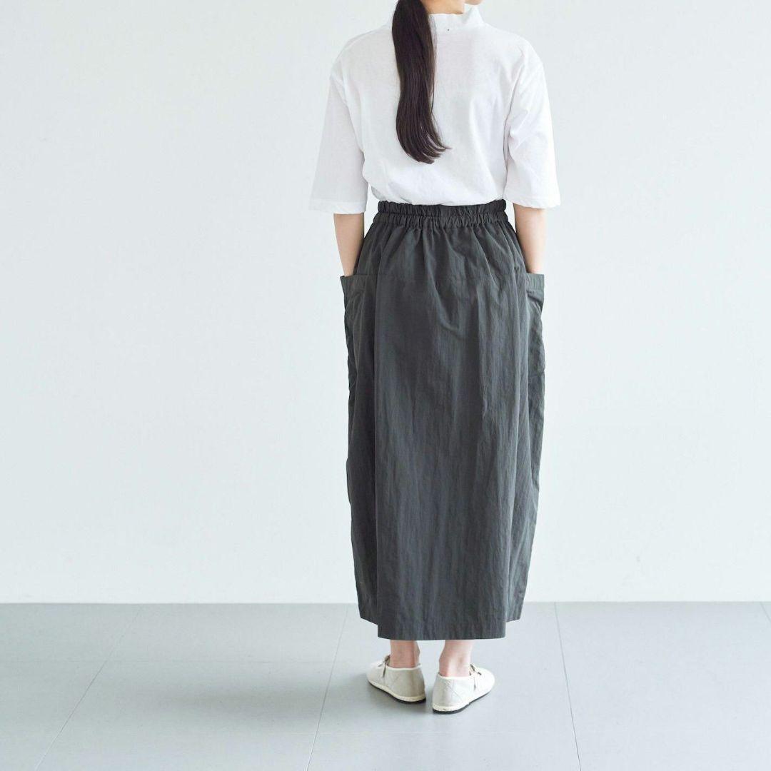 新品　2025　āta/アタ クラスカ skirt1 ナイロンコクーンスカート