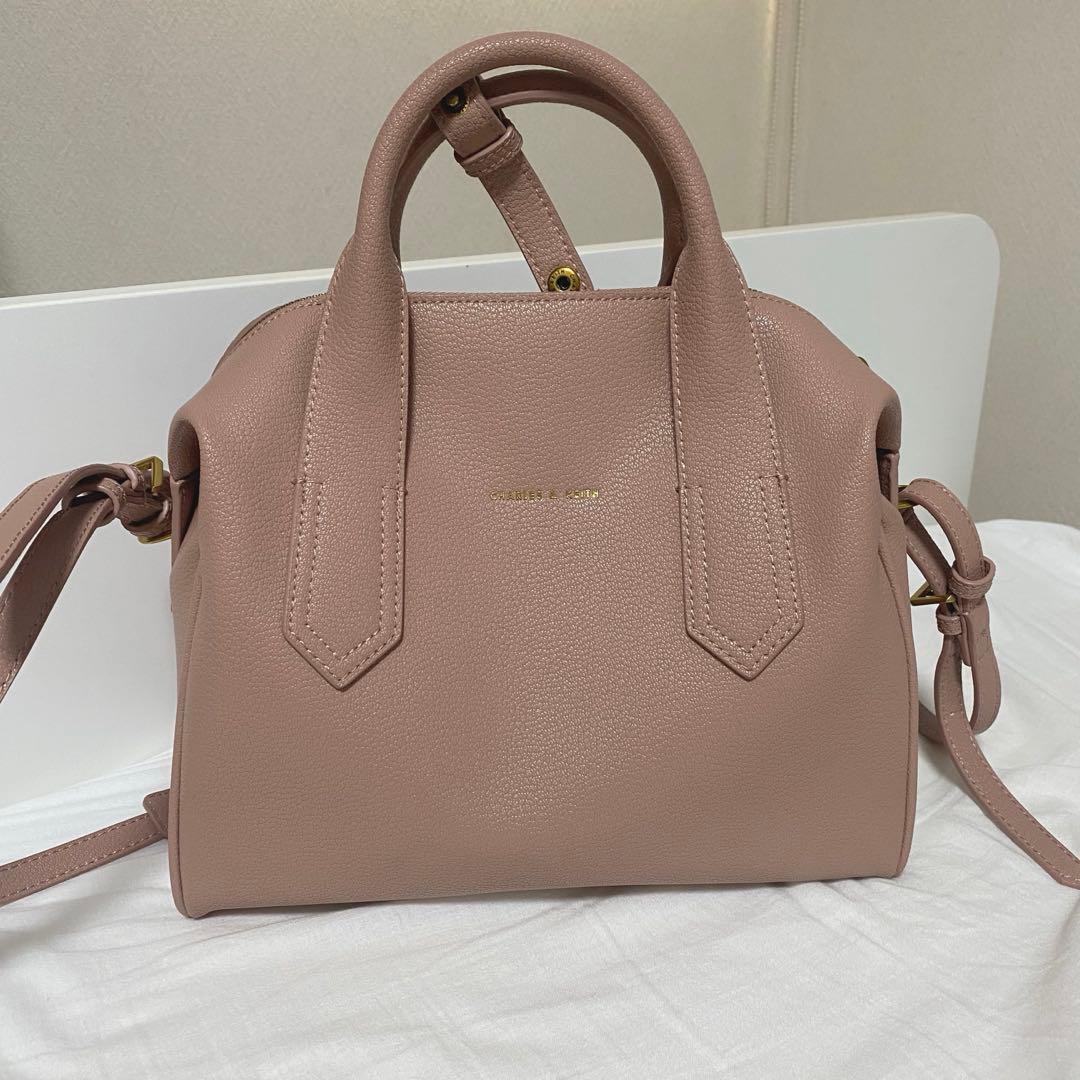 チャールドアンドキース スローチー ダブルハンドルバッグ （Mauve）