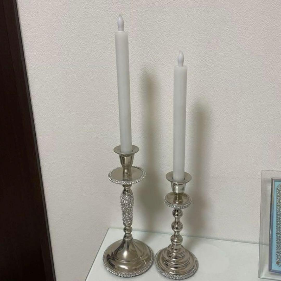 Francfranc キャンドルホルダー　2点＋LEDキャンドル付き