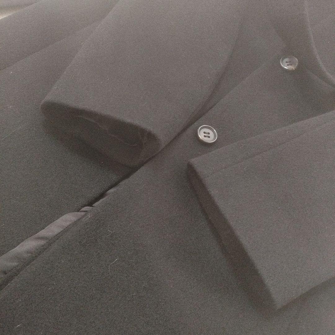 アナイ　カシミヤ100%　ロングコート　ベルト付　ベルテッド　ブラック　黒　比翼