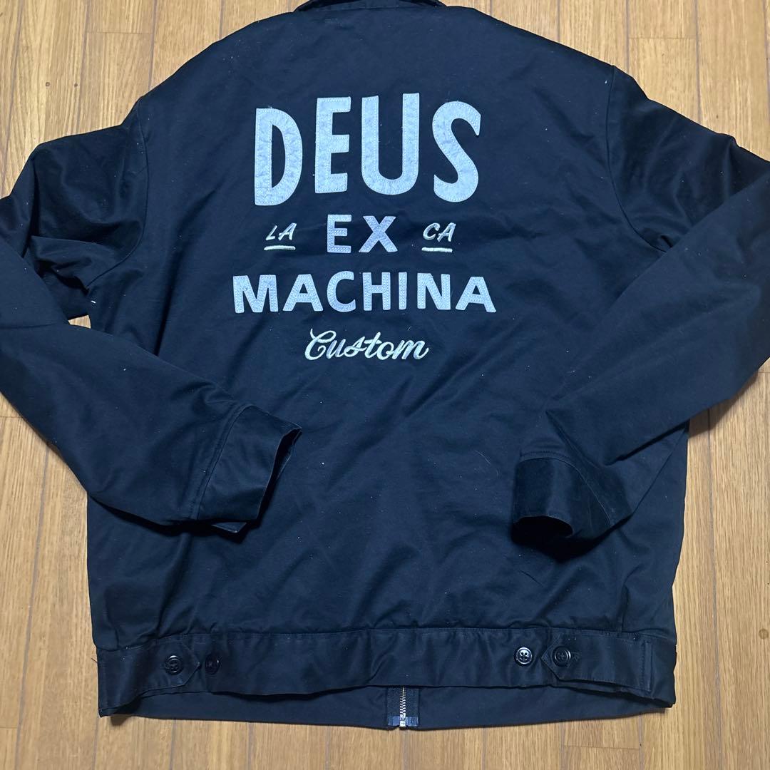 Deus ex Machina デウスロゴ刺繍ジャケット 中綿入XLビックサイズ