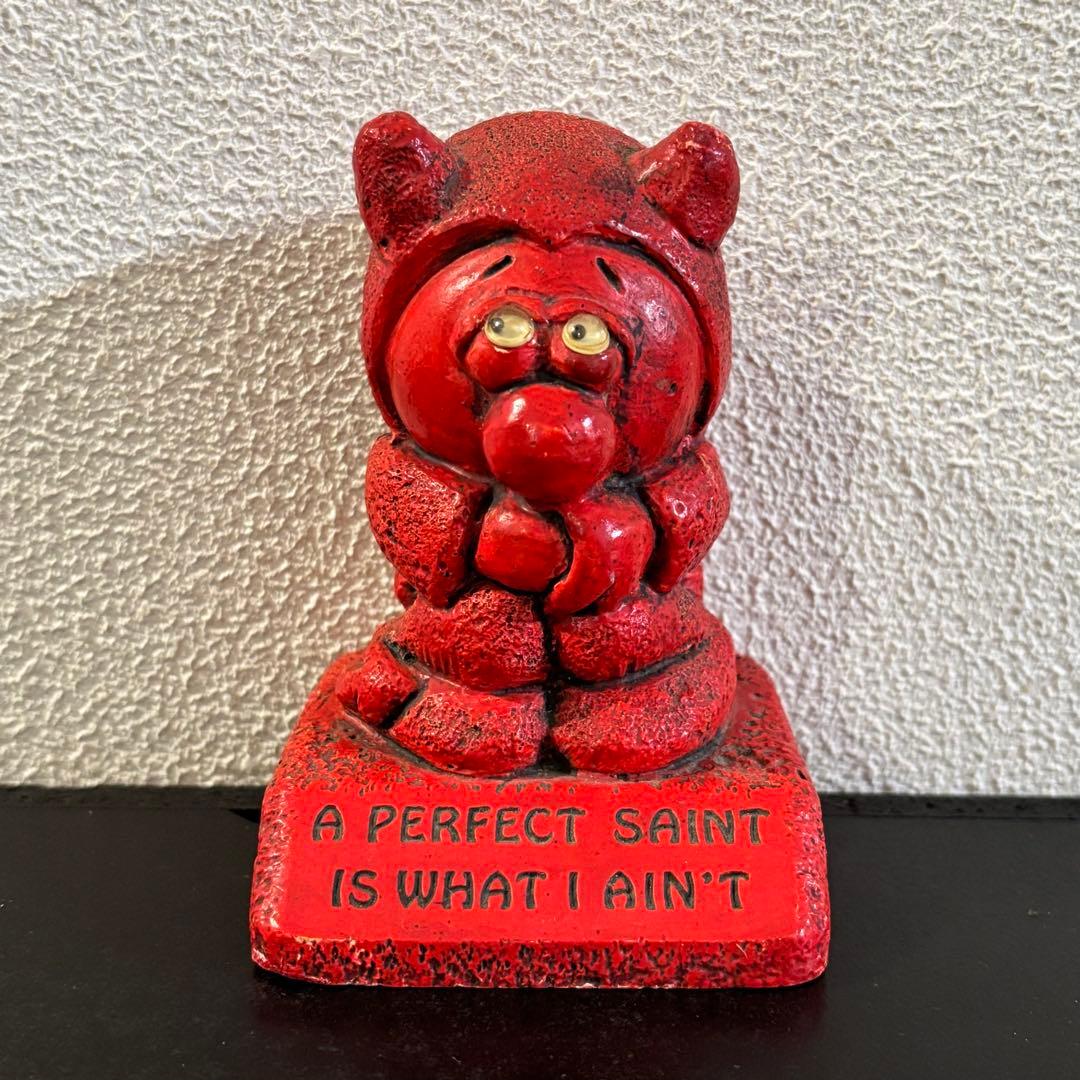 レッドデビル19レア　1980s ヴィンテージ　USA メッセージドール　ピース