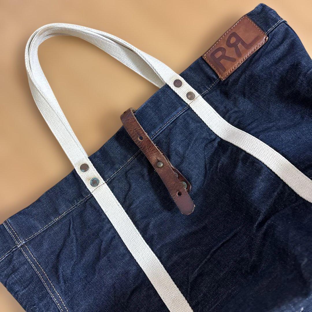 ダブルアールエル　RRL トートバッグ インディゴ　MADE IN ITALY