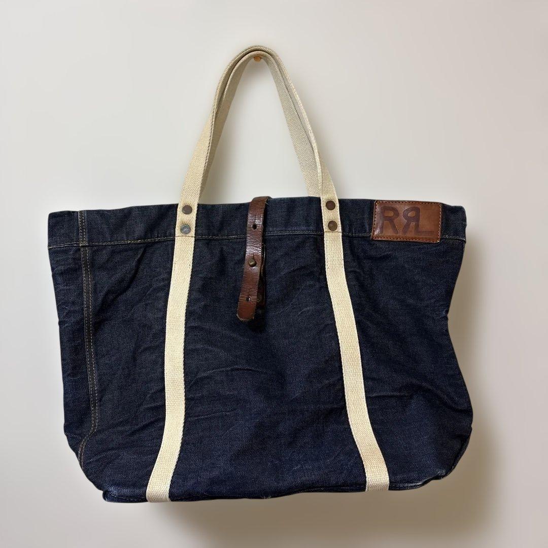 ダブルアールエル　RRL トートバッグ インディゴ　MADE IN ITALY