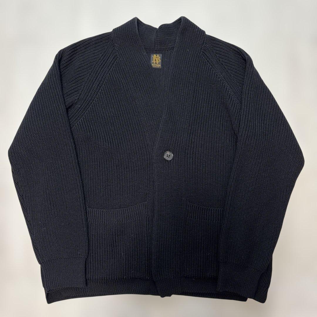 BATONER（バトナー）シグネチャー 1B カーディガン ニット 黒