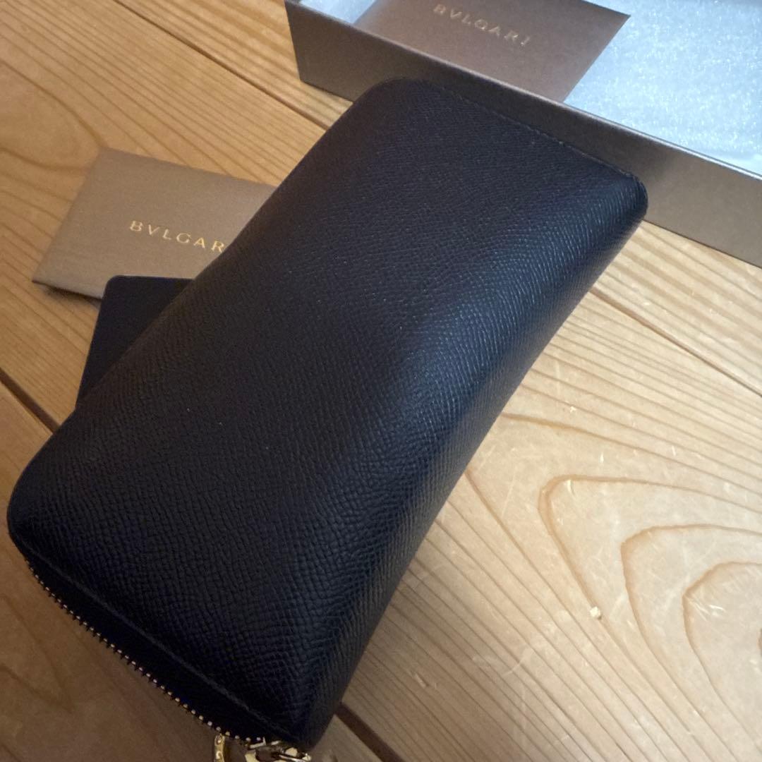 BVLGARI ブルガリ　長財布　ピーゼロワン　ブラック　レザー