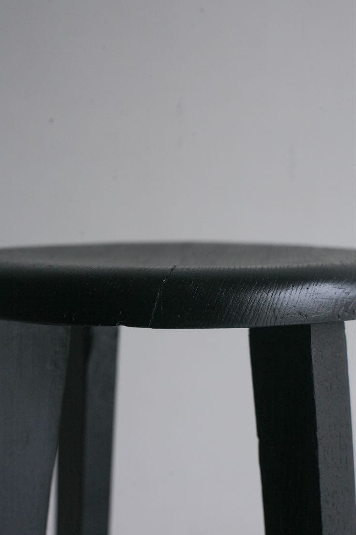 丸スツール　ケヤキ材　無垢材　古家具　ダイニングチェア　丸椅子