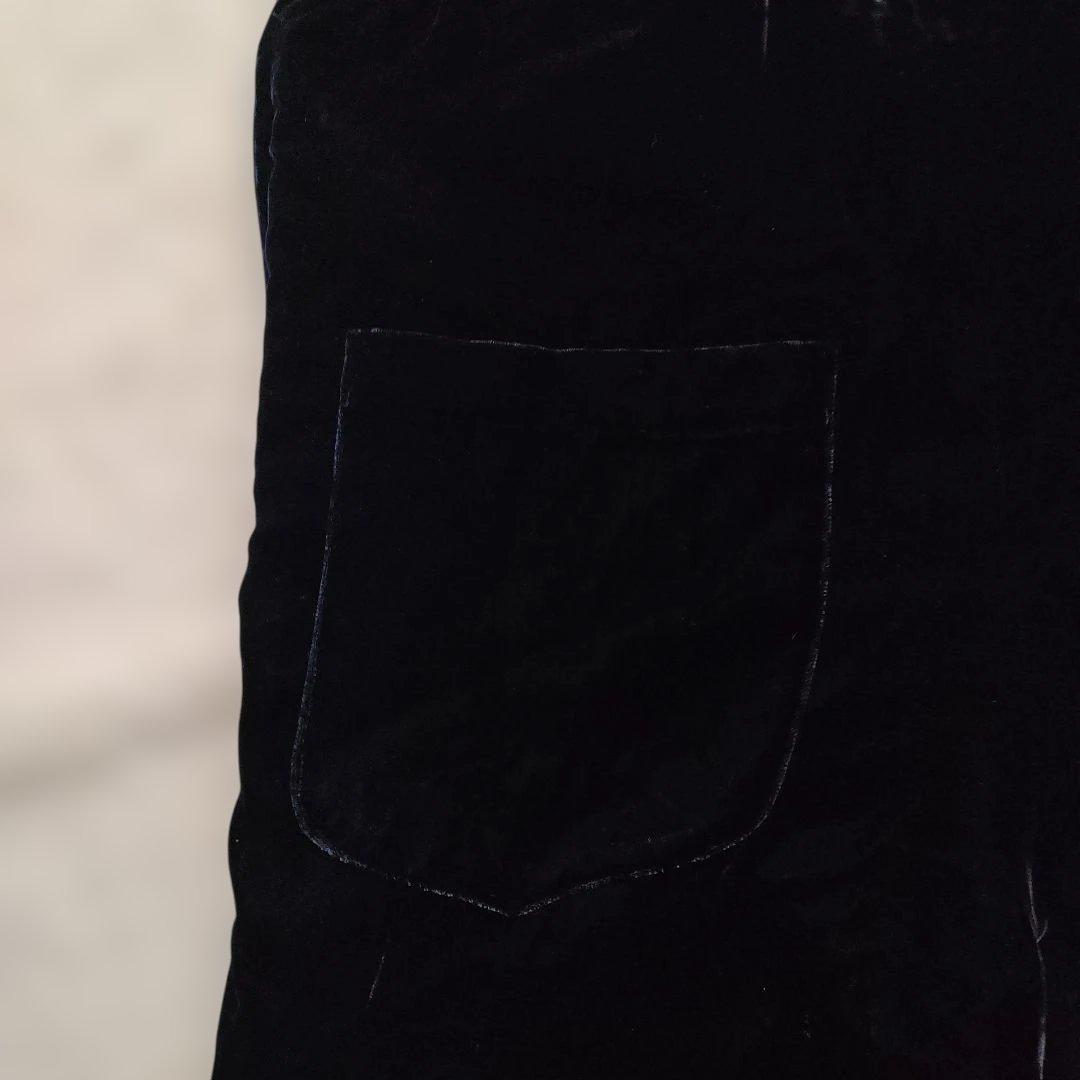 【美品】UNITED ARROWS ベルベットサロペット ネイビー38