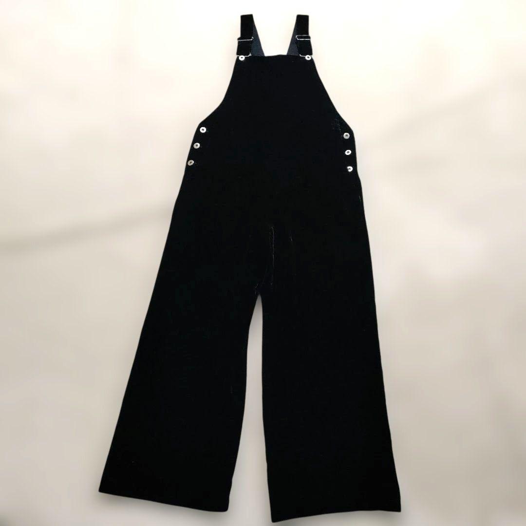 【美品】UNITED ARROWS ベルベットサロペット ネイビー38