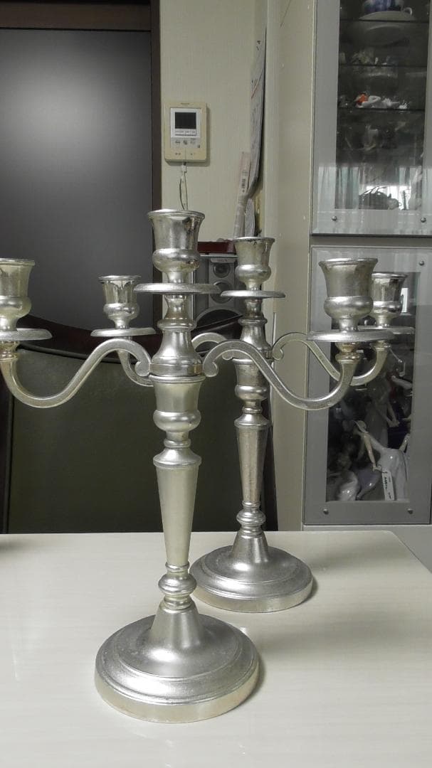 キャンドルスタンド２Ｐ　置物　　インテリア　N092