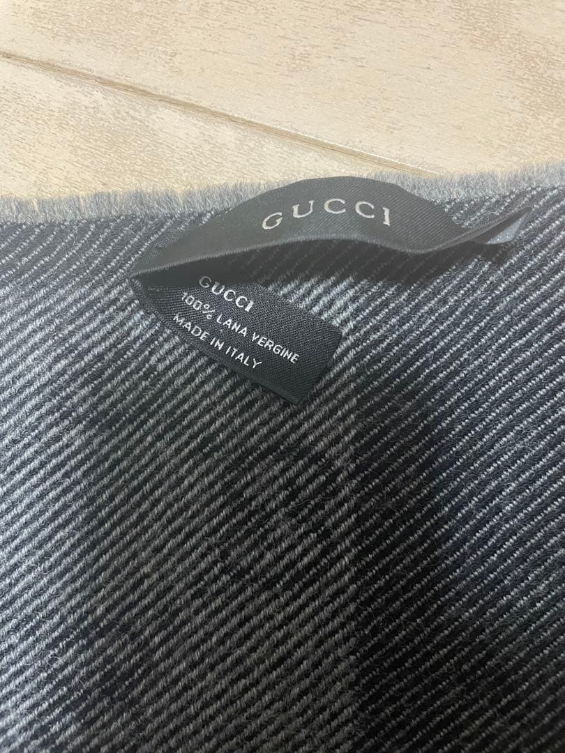 【美品】GUCCI マフラー GGロゴ