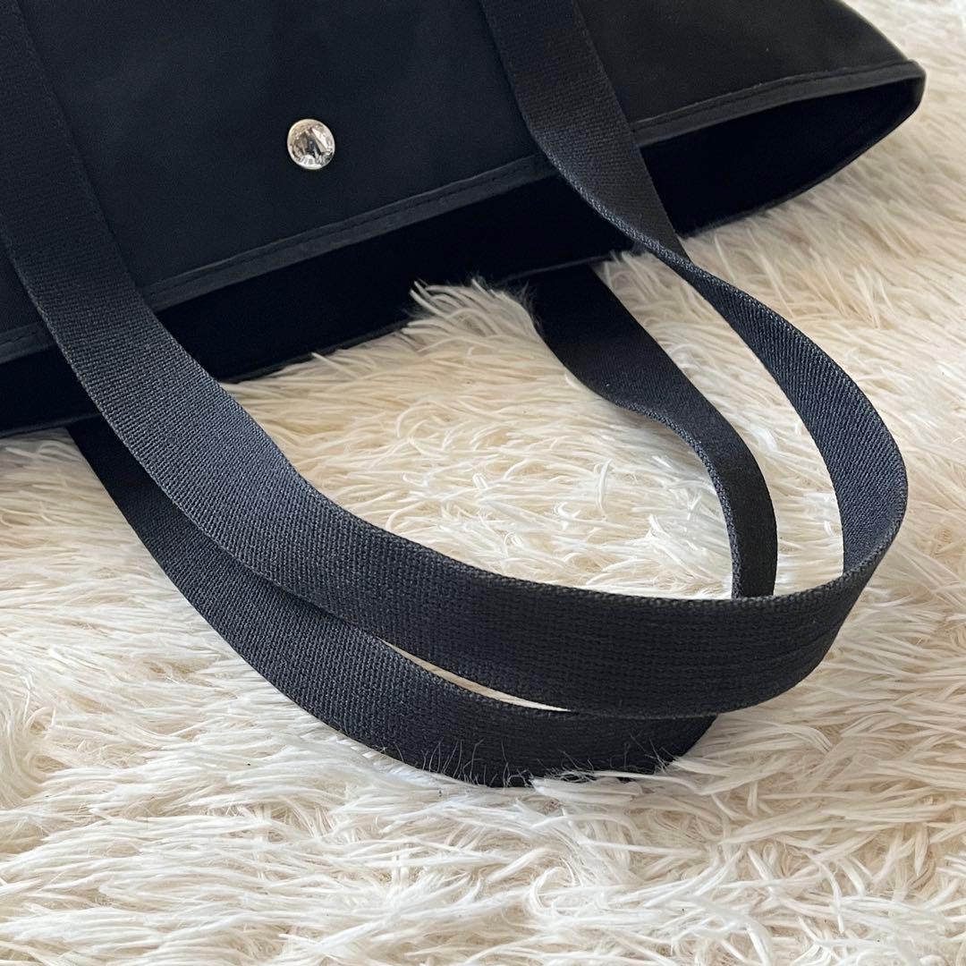 美品✨Herve Chapelier トートバッグ　舟型　ハンドバッグ　ブラック