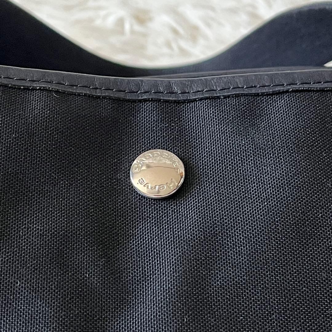 美品✨Herve Chapelier トートバッグ　舟型　ハンドバッグ　ブラック