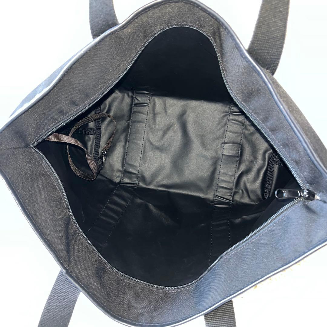 美品✨Herve Chapelier トートバッグ　舟型　ハンドバッグ　ブラック