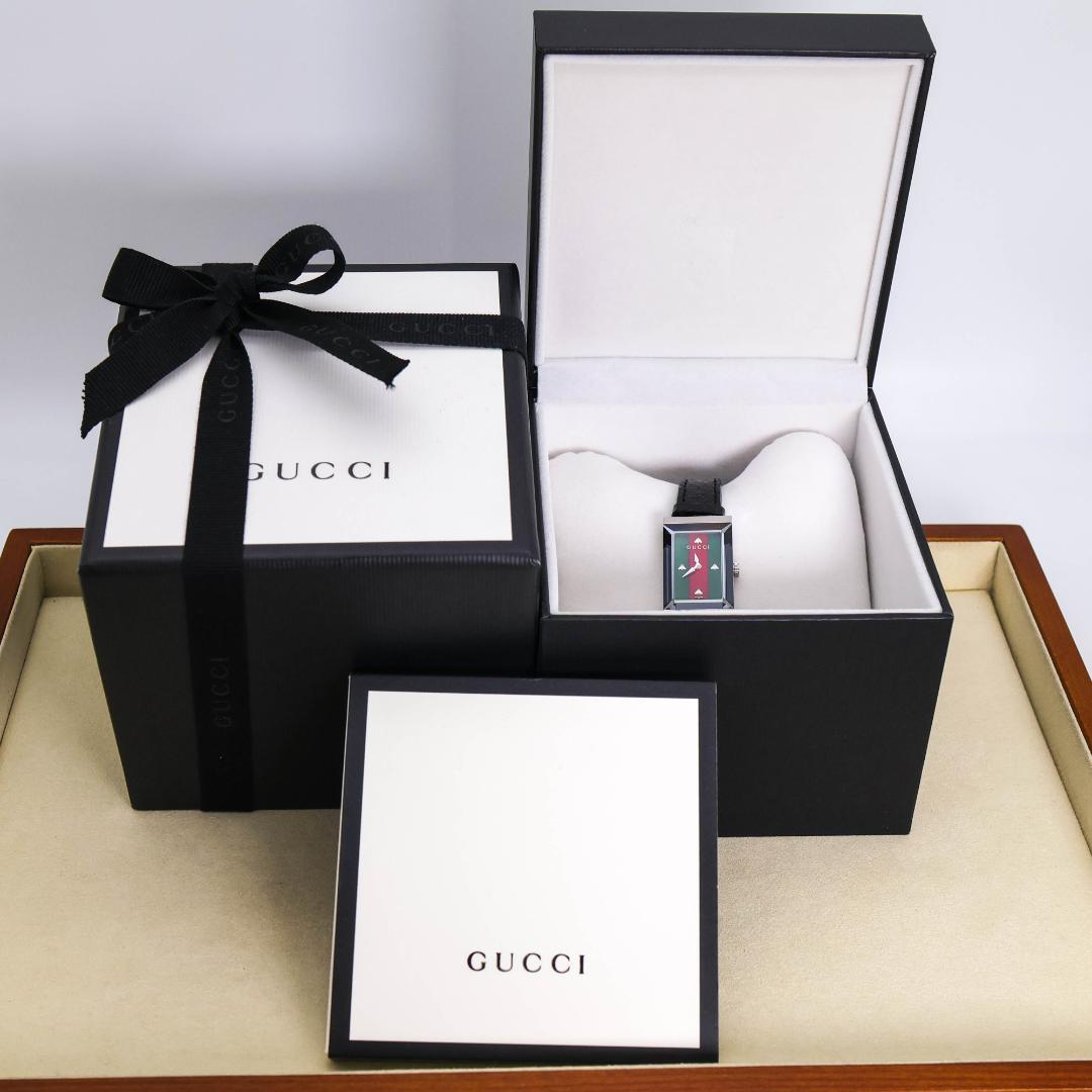 稼働 GUCCI 腕時計 147.4 Gフレーム 蜂 シェル シェリー2165