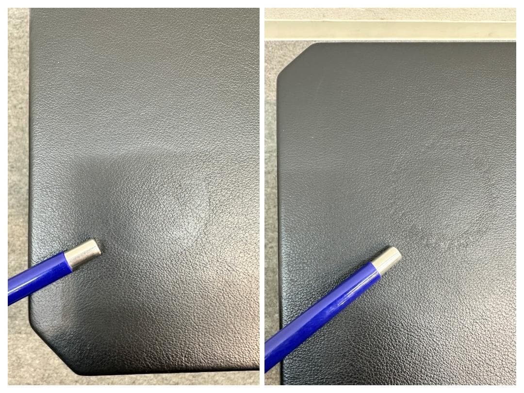 ■アルフレックス■モンテベロ　サイドテーブル　天板革張り込み仕様＆棚板付き