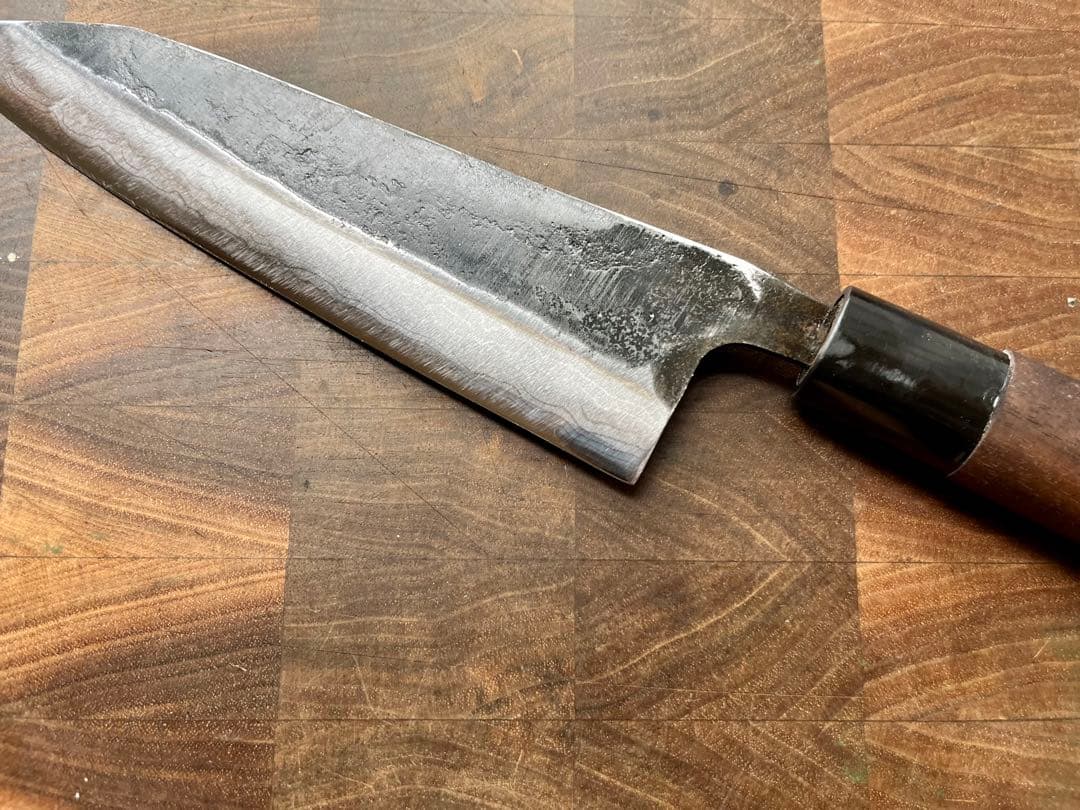 土佐　司　ダマスカス　切付　三徳　180mm 包丁　青紙　釣り　キャンプ　和包丁