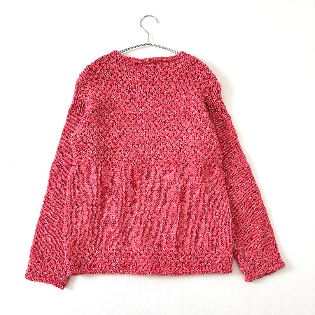美品　トゥモローランド ハンドニット　ミックスヤーン　１点物　透かし編み　手編み