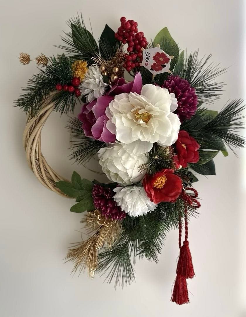 ＊daffy&stella＊　フラワーリース＊　　クリスマスリース