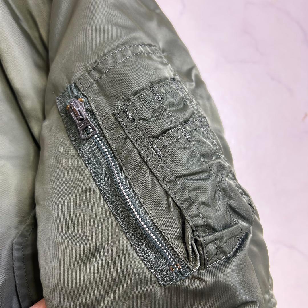 【80s】USA製 旧タグ アルファインダストリーズ MA-1 L