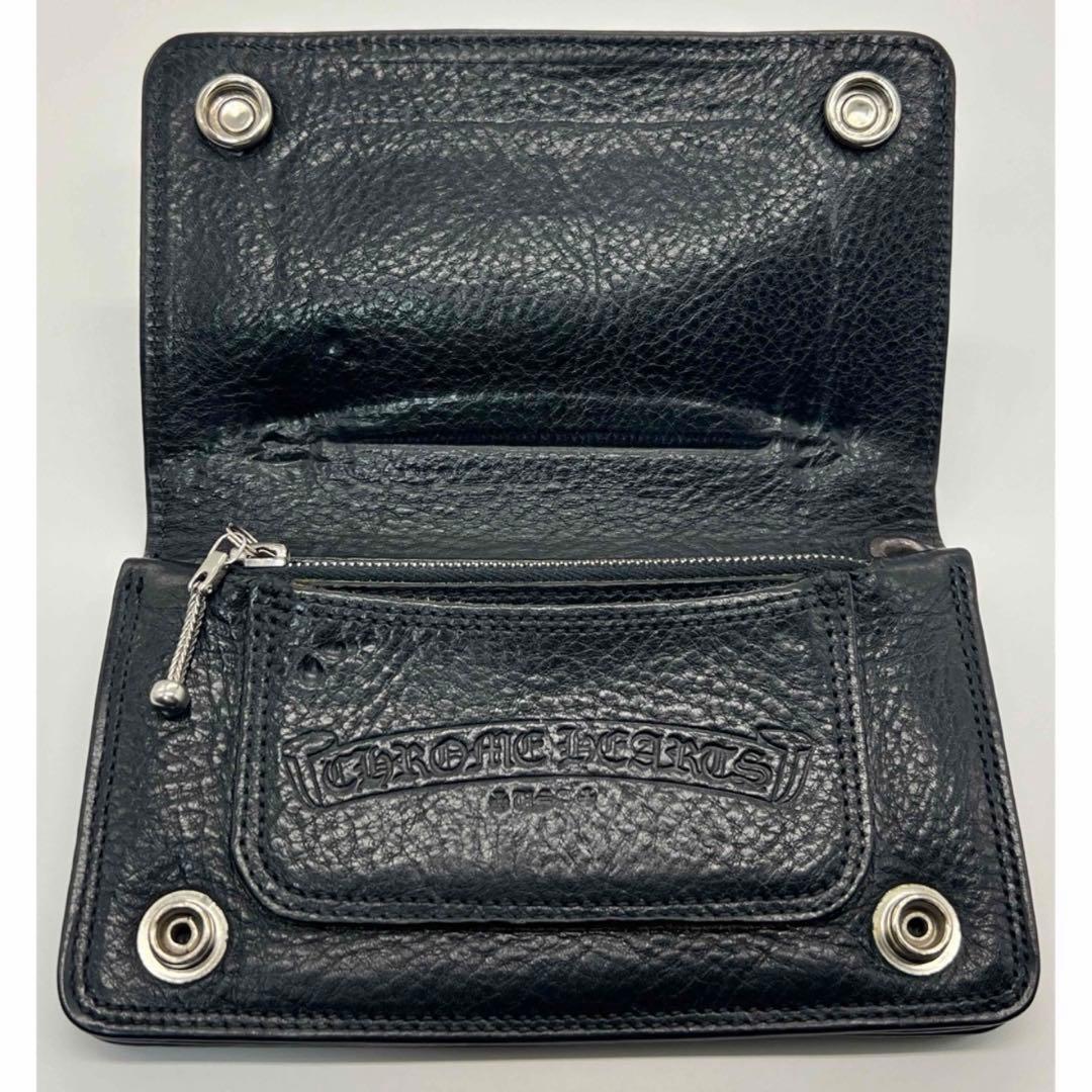 クロムハーツ ワンジップクロスボタンレザーウォレット 1zip WALLET財布