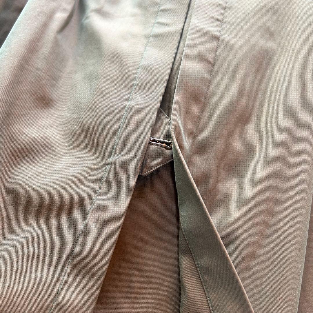 【外観美品】バーバリー　トレンチコート　ロング丈　メンズ　タマムシ　M相当