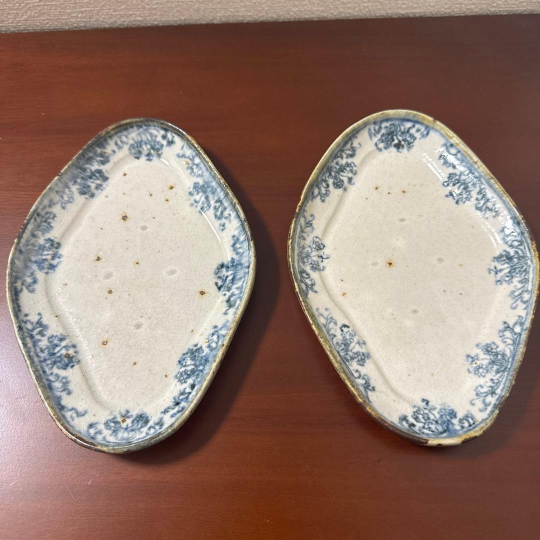 コウホ窯　ひし形プレート2枚セット