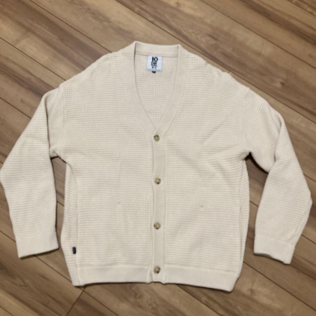 テンボックス TENBOX アイボリー　カーディガン M