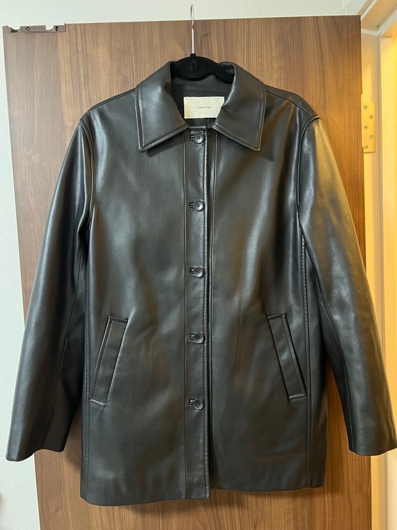 TODAYFUL エコレザー　ステンカラージャケット　サイズ38