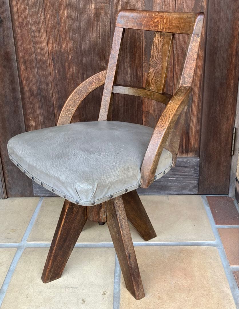 ドクターチェア 古い椅子 ヴィンテージ 時代物 当時もの 昭和レトロ 古家具