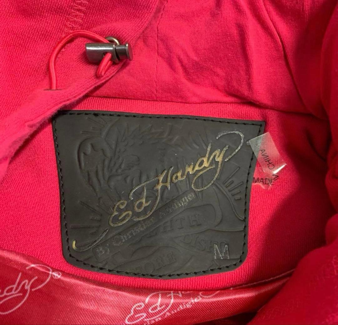 ed hardy ダウン アウター PINK y2k グランジ 平成