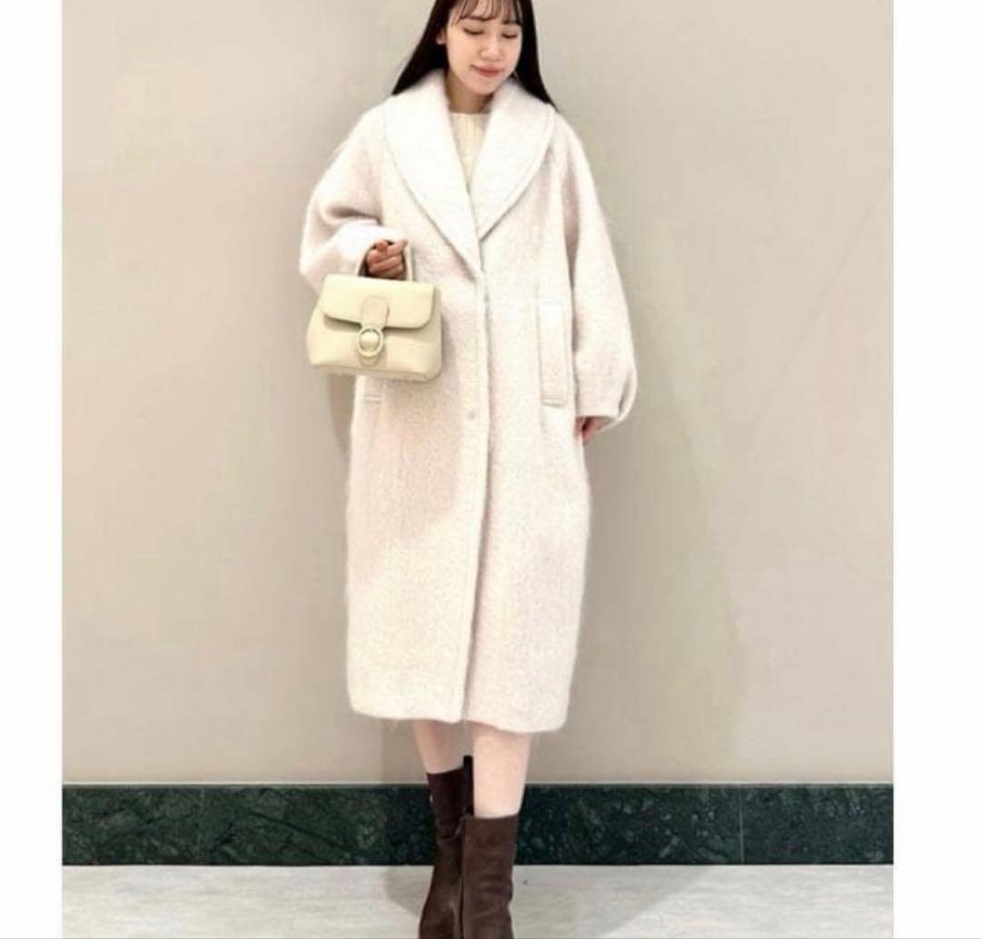 スナイデル 2024 シャギーロングコート　snidel 0