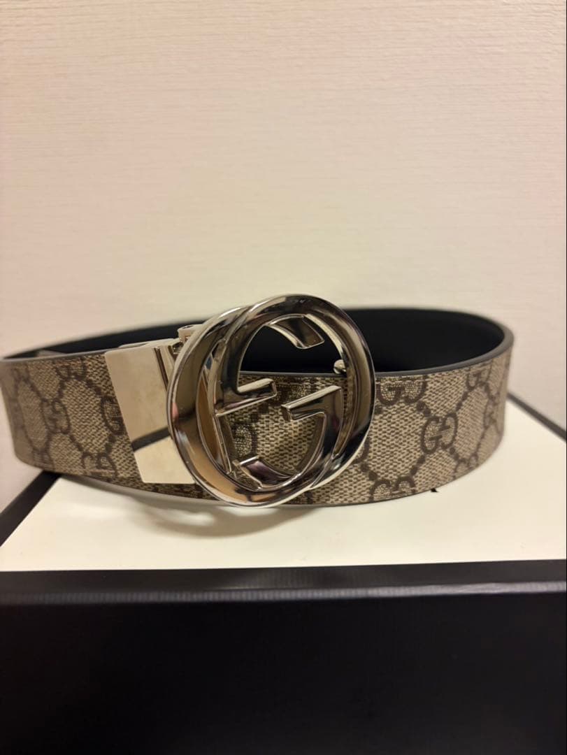 Lxffox さん(専用)GUCCI GGロゴバックル リバーシブルベルト