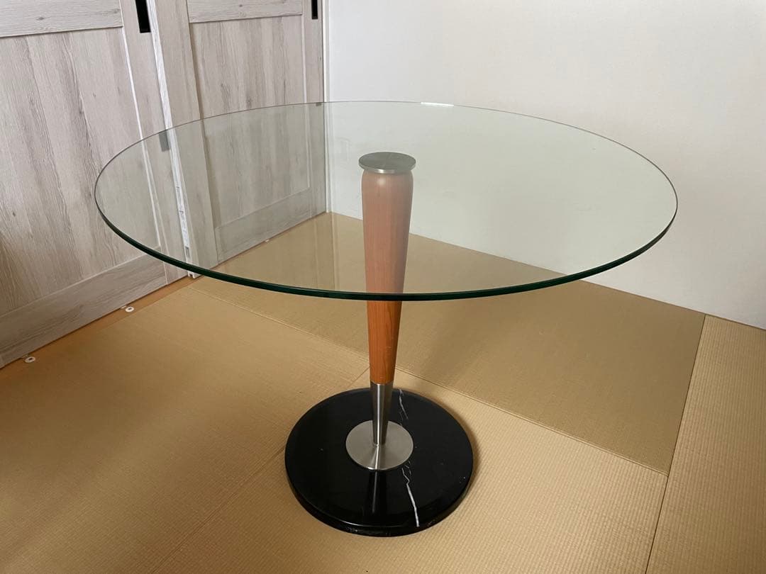 【スシ】円形ガラステーブル