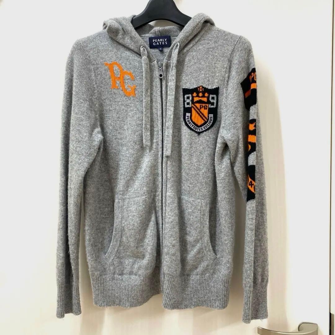 【お値下】PEARLY GATES パーリーゲイツ　カシミヤニットジップパーカー