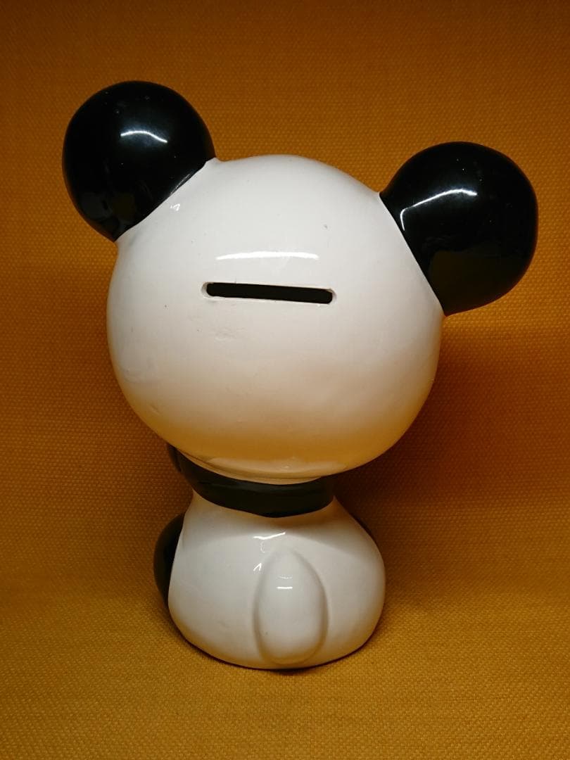 【美品】パンダ　陶器　レトロ　置物　インテリア　工芸品　美術品　A1065