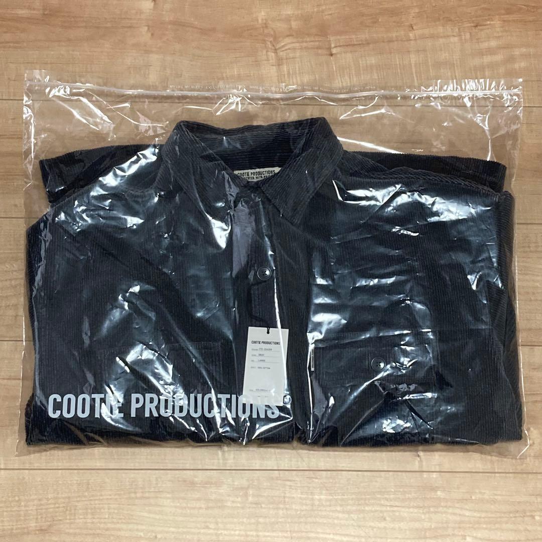 COOTIE PRODUCTIONS コーデュロイCPOシャツ　L