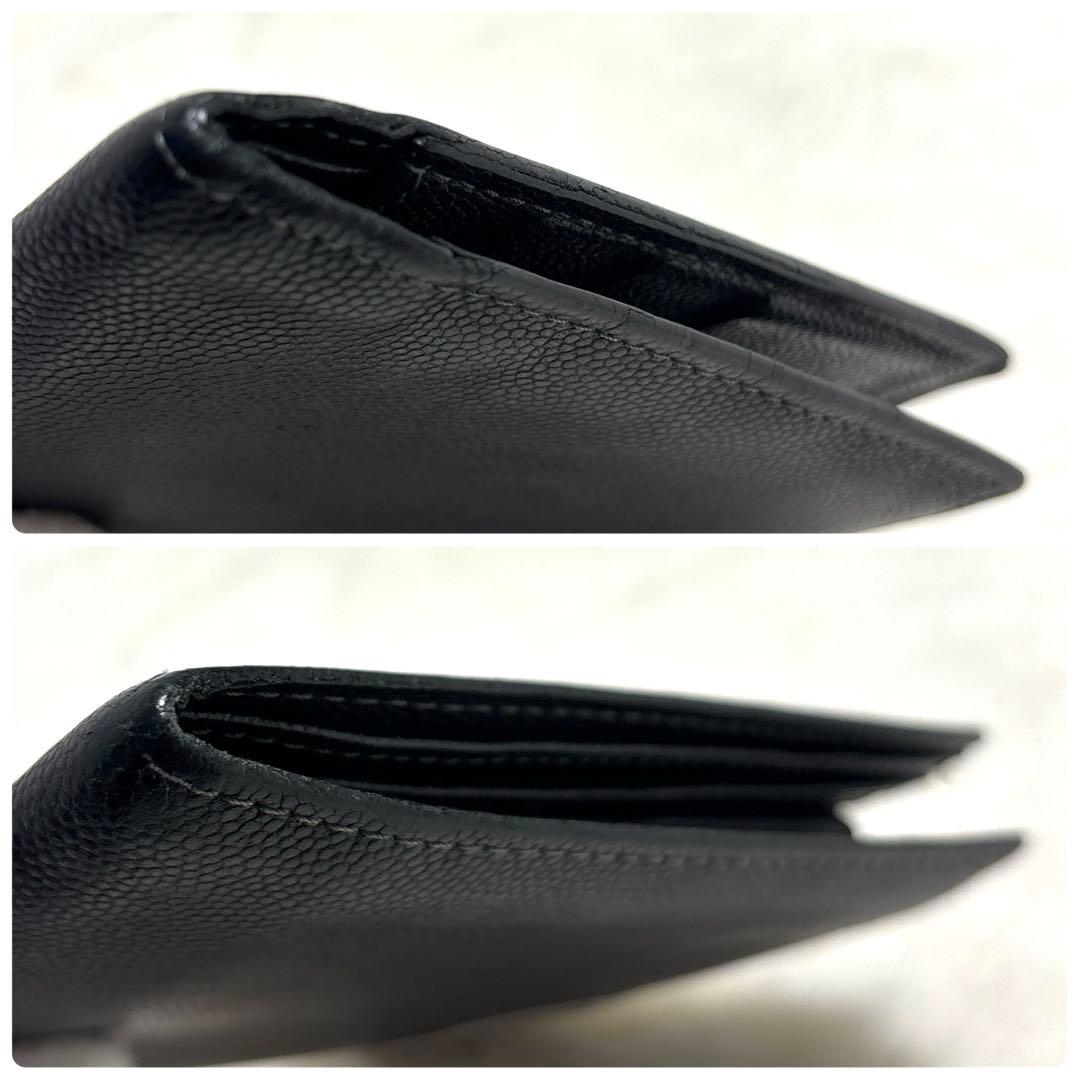 Cartier カルティエ　サントス 二つ折り財布　ロゴプレート