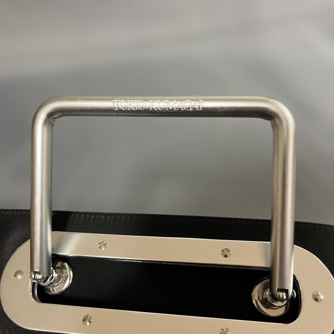 激レア美品✨80sトキオクマガイ　ロゴ型押トートバッグ　ナイロン　A4可