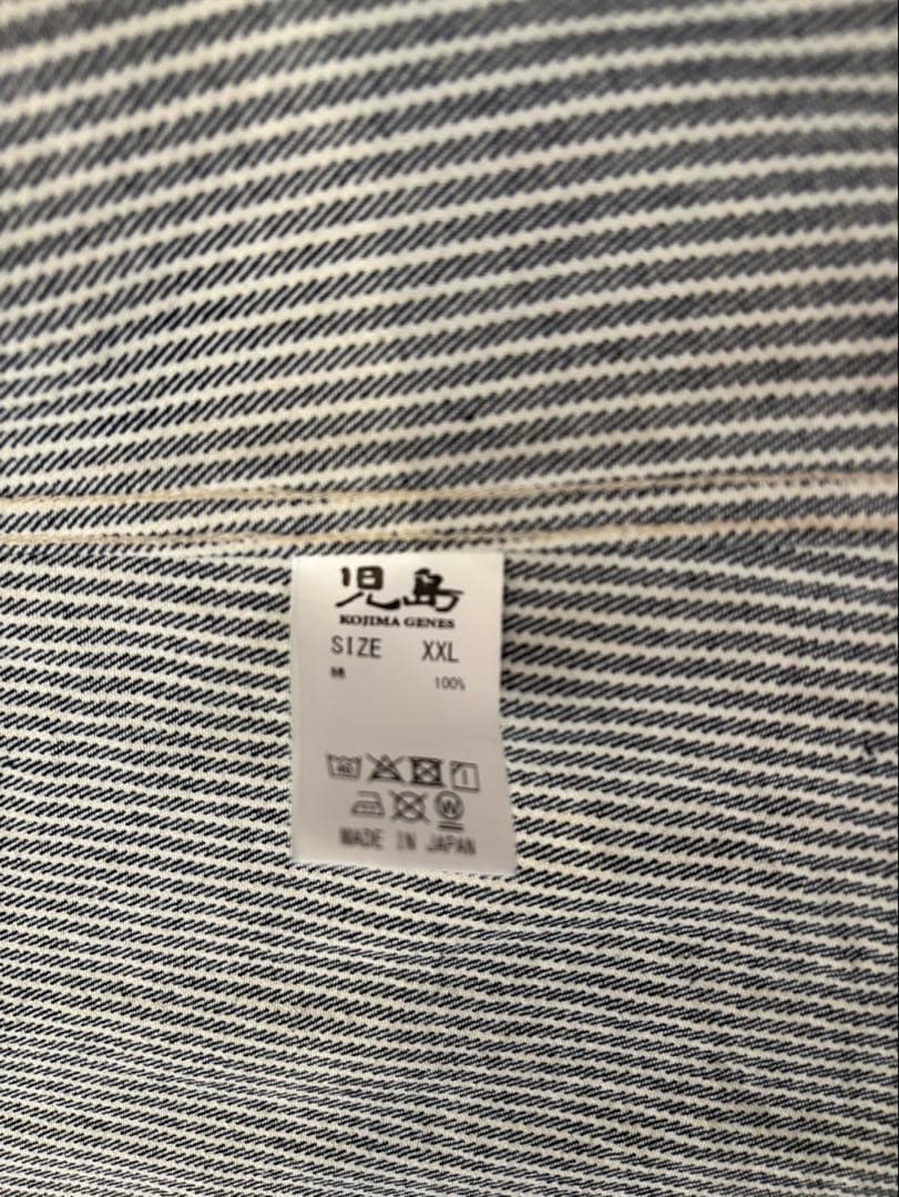 児島ジーンズ　ベーシックワークシャツ　XXL