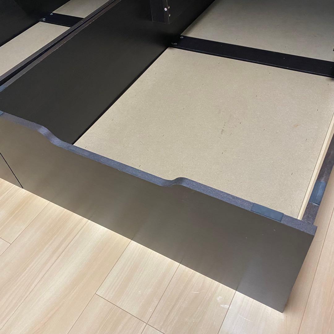 H*u様 【ガス圧日本製】跳ね上げ式　セミシングルベッドフレーム2台　コスパクリ