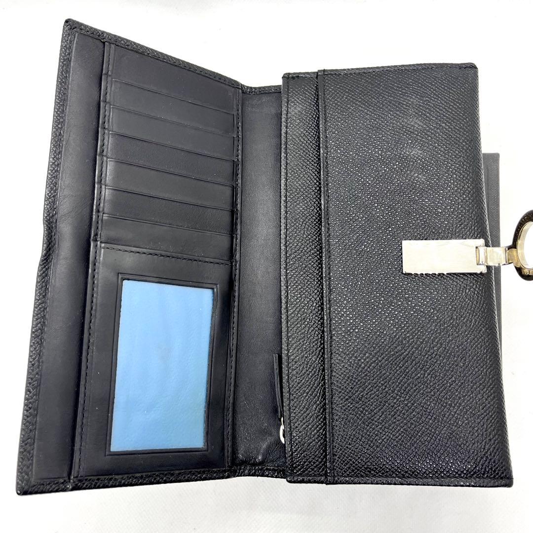 専用✨ブルガリ ロゴクリップ 二つ折り 長財布 サークルロゴ ブラック