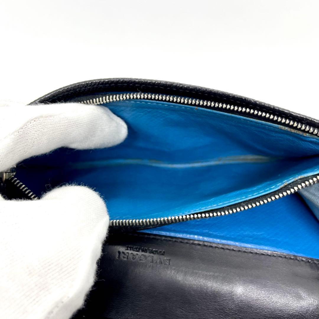 専用✨ブルガリ ロゴクリップ 二つ折り 長財布 サークルロゴ ブラック