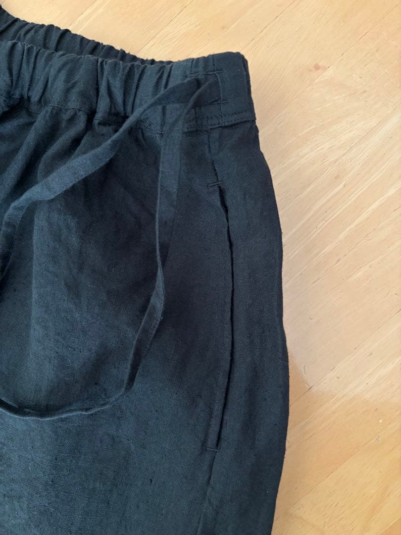 【新品】45R インド度詰リネンの ラッパー キュロット パンツ / 完売色