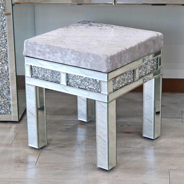 ミラー家具 ドレッサー スツール 三面鏡 セット ジュエリーデスク 3点セット