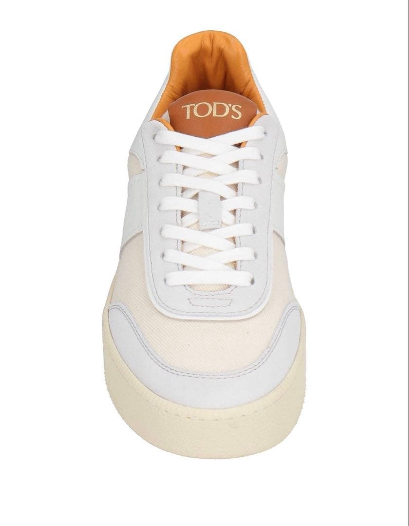 ラスト1点　TOD'Sレザースニーカー ホワイト/ブラウン　36新品