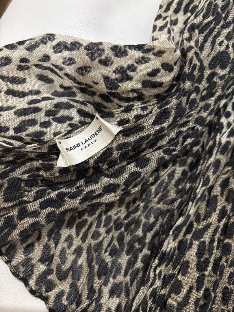 サンローランパリ エディ2013AW ベイビーキャット ストール カシミアシルク