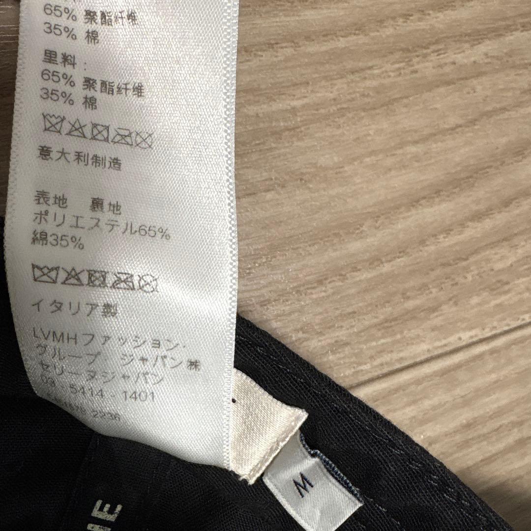 CELINE ブラック ベースボールキャップ　M